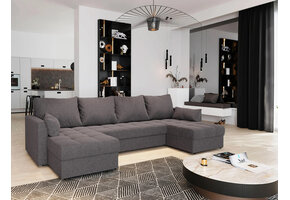 2dekans U-bank Kos Antraciet - Slaapbank met opbergruimte -  Niet in originele verpakking - Kans op schade