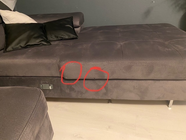 2dekans Slaapbank met opbergruimte Sem | Links | U-bank XL - Velvet Grijs (Stofschade + Niet in originele verpakking)