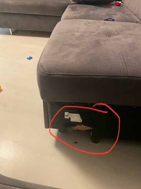 2dekans Slaapbank met opbergruimte Sem | Links | U-bank XL - Velvet Grijs (Stofschade + Niet in originele verpakking)