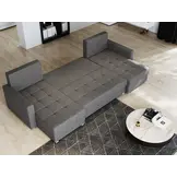 2dekans U-bank Kos Beige - Slaapbank met opbergruimte -  (Lichte beschadigingen + Niet in originele verpakking - Kans op schade)