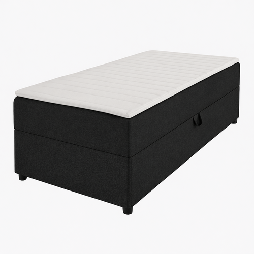 2dekans Opberg Box Links 70 x 200 Zwart - incl. Matras (Bodemplaat beschadigd)