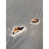 2dekans Opberg boxspring Andy - 180 x 210 Suede Cognac | 40 cm opbergboxen + Voetbord met TV-lift (Stofschade + Niet in originele verpakking)