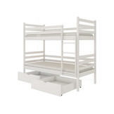OP=OP Stapelbed met Lade Nino - 2-persoons 90 x 200 Wit