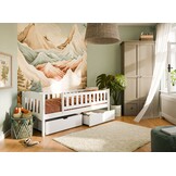 OP=OP Kajuitbed met Lade Gino - 90 x 200 Wit