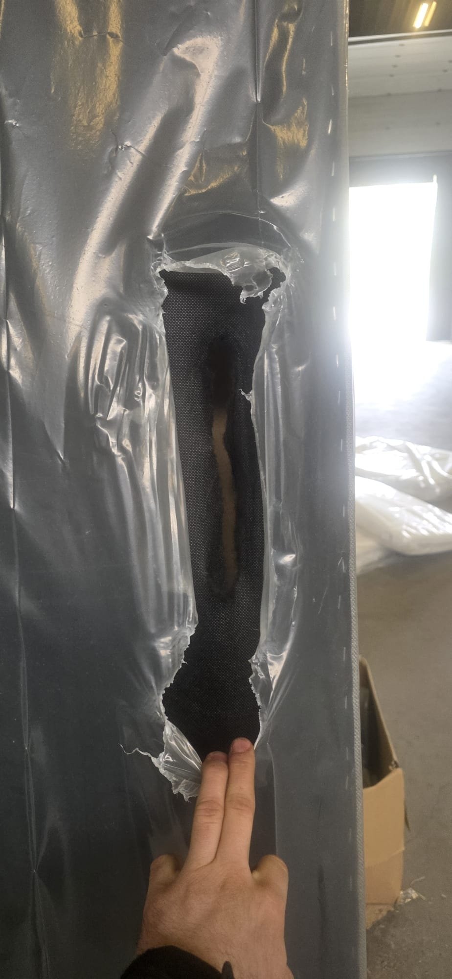 2dekans Vaste Boxspring Box Zonder Matras 70 x 200 Grijs - (Stofschade doek - Niet in originele verpakking)