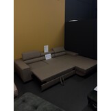 Showroommodel Slaapbank met opbergruimte Nero | L-Hoekbank Rechts Donkerbeige