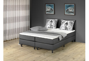 OP=OP Vaste Boxspring Basic 140 x 220 Skaileer Zwart | Groot matras