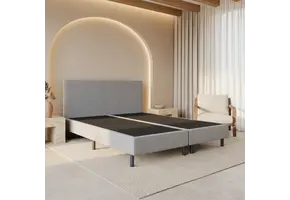 OP=OP Boxspring Zonder Matras -180 x 220 Grijs