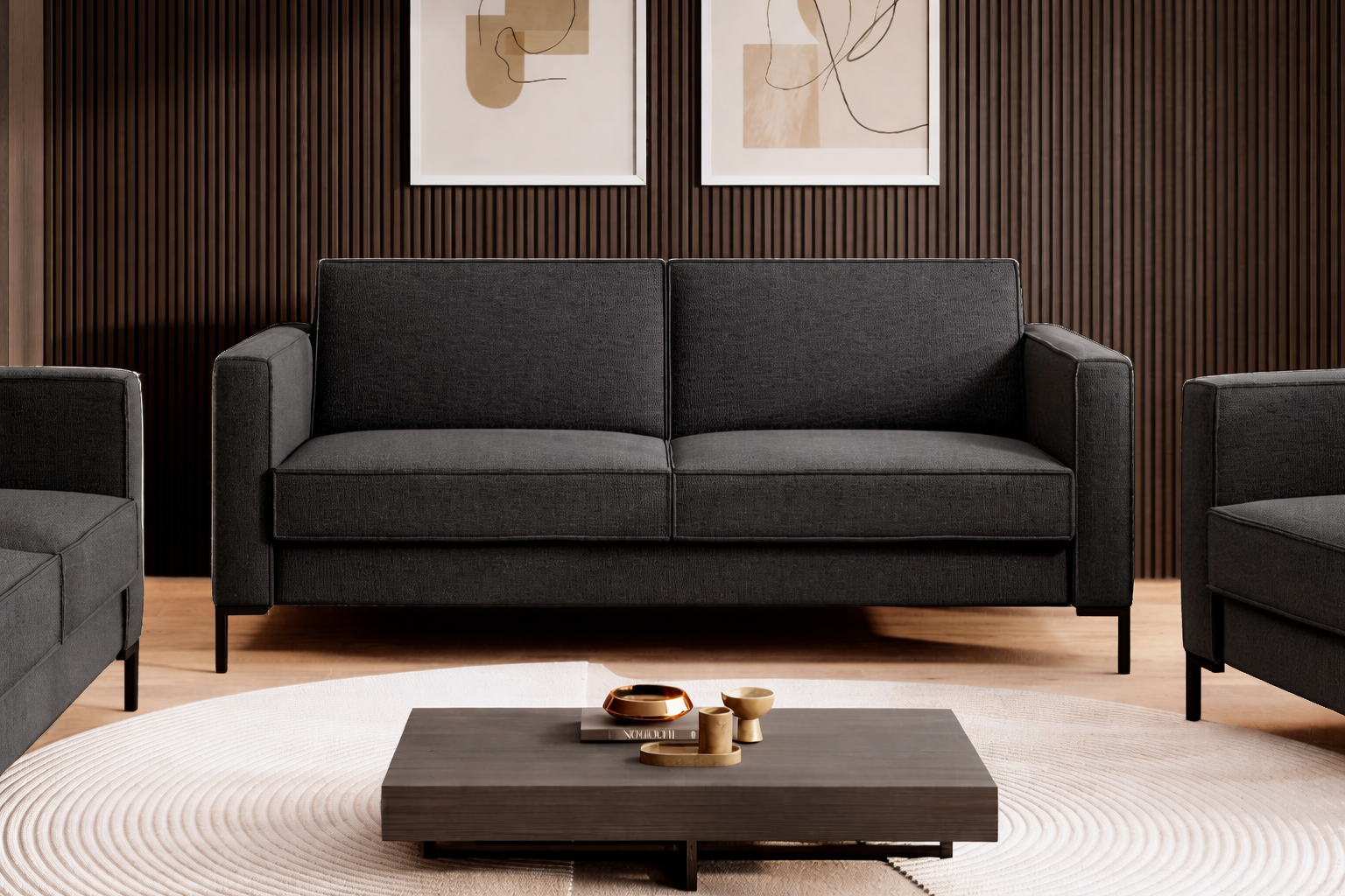 Showroommodel Zitbank Denver - Velvet Antraciet