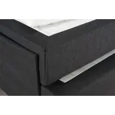 2dekans Elektrische Boxspring King - Zonder hoofdbord - 160 x 200 Zwart/Antraciet [Stofschade hoeken + Niet in originele verpakking]