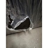 2dekans Boxspring Basic 180 x 200 Antraciet - Incl Koudschuim 12 cm Topper (Stofdoek onderzijde boxen kapot en zijkant ingedeukt - Niet in originele verpakking)