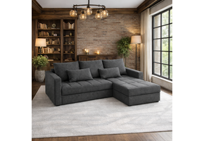 Hoekbank Kos - Universeel - Slaapbank met opbergruimte