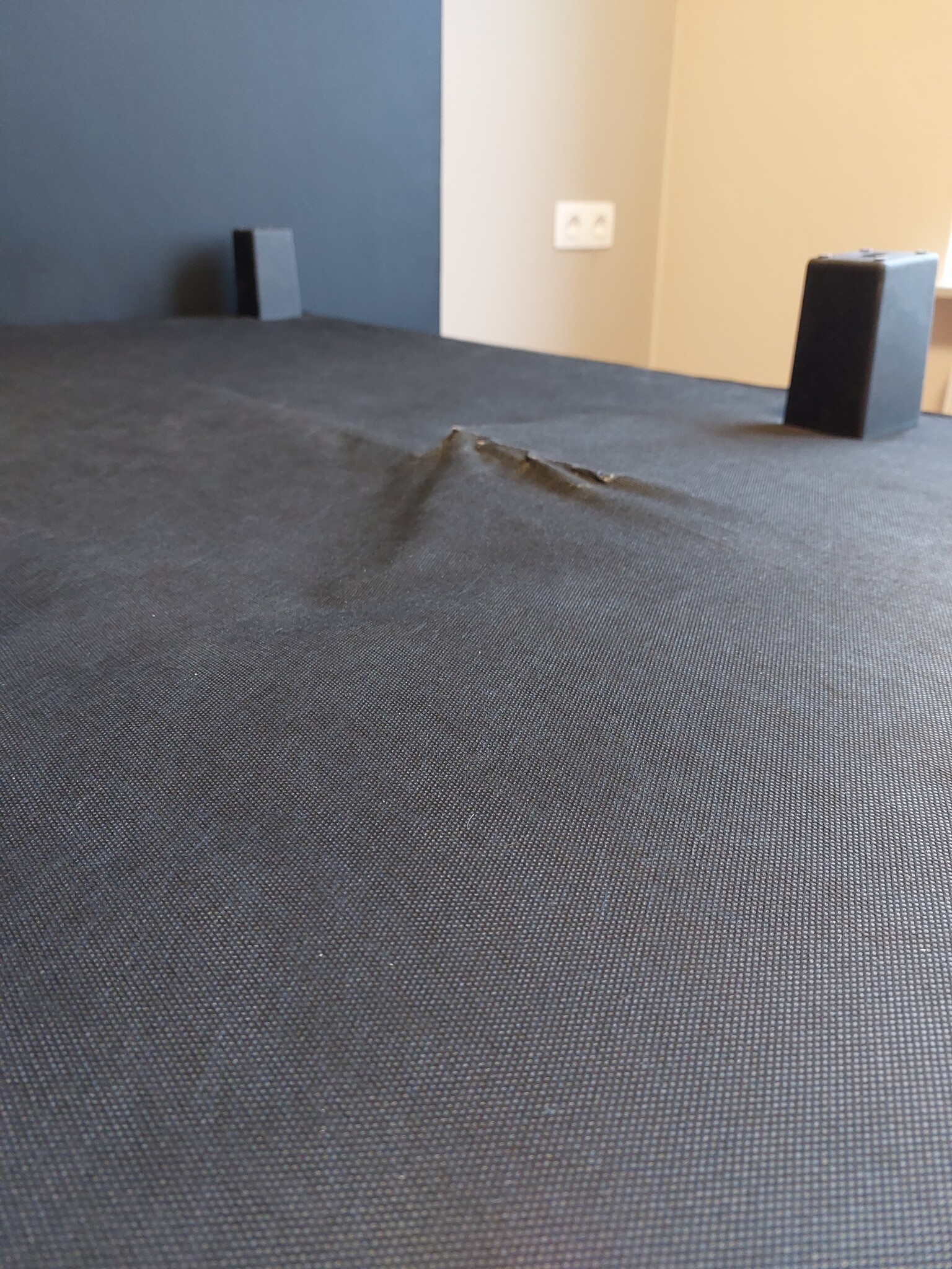 2dekans Vaste Boxspring Box Zonder Matras 80 x 200 Skaileer Zwart  - (Schade stofdoek - Niet in originele verpakking - Kans op schade)