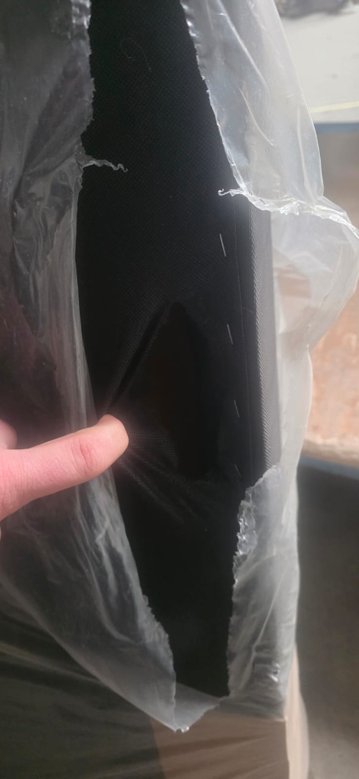 2dekans Vaste Boxspring Box Zonder Matras 90 x 200 Zwart  (Scheur in achterdoek - Niet in originele verpakking - Kans op schade)