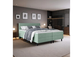 OP=OP Vaste Boxspring Basic | 160 x 200 Lindegroen