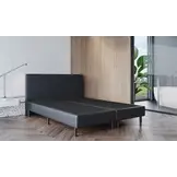 OP=OP Boxspring Zonder Matras Bonnie | 200 x 200 Skaileer Zwart