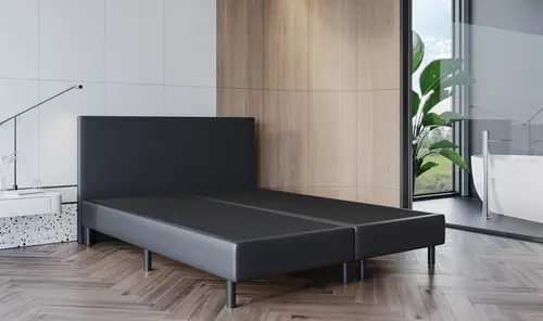 OP=OP Boxspring Zonder Matras Bonnie | 200 x 200 Skaileer Zwart
