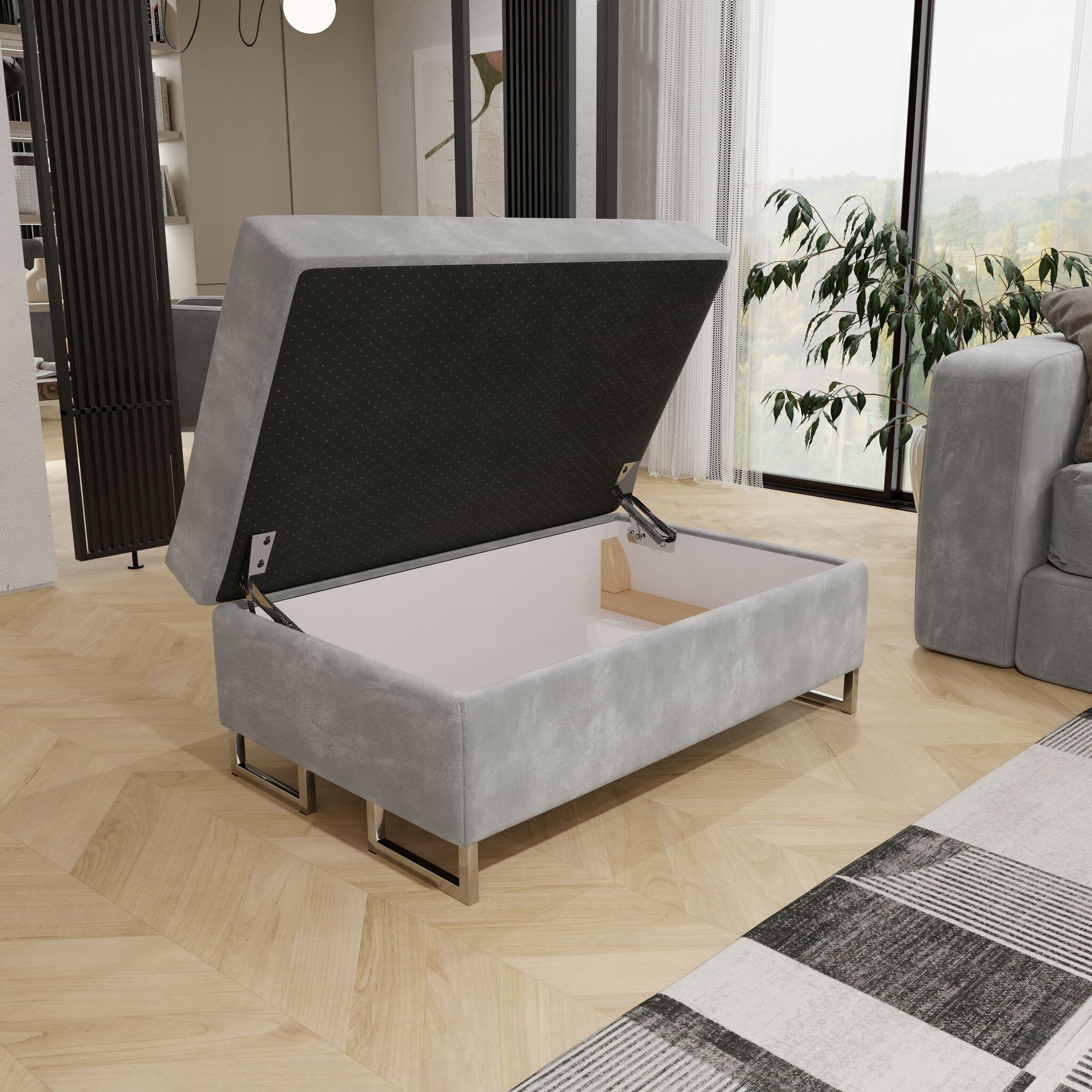 OP=OP Poef opbergruimte Sem | Naturel Beige