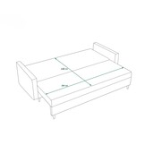 OP=OP Slaapbank met opbergruimte Aspen | Zitbank | Naturel Beige