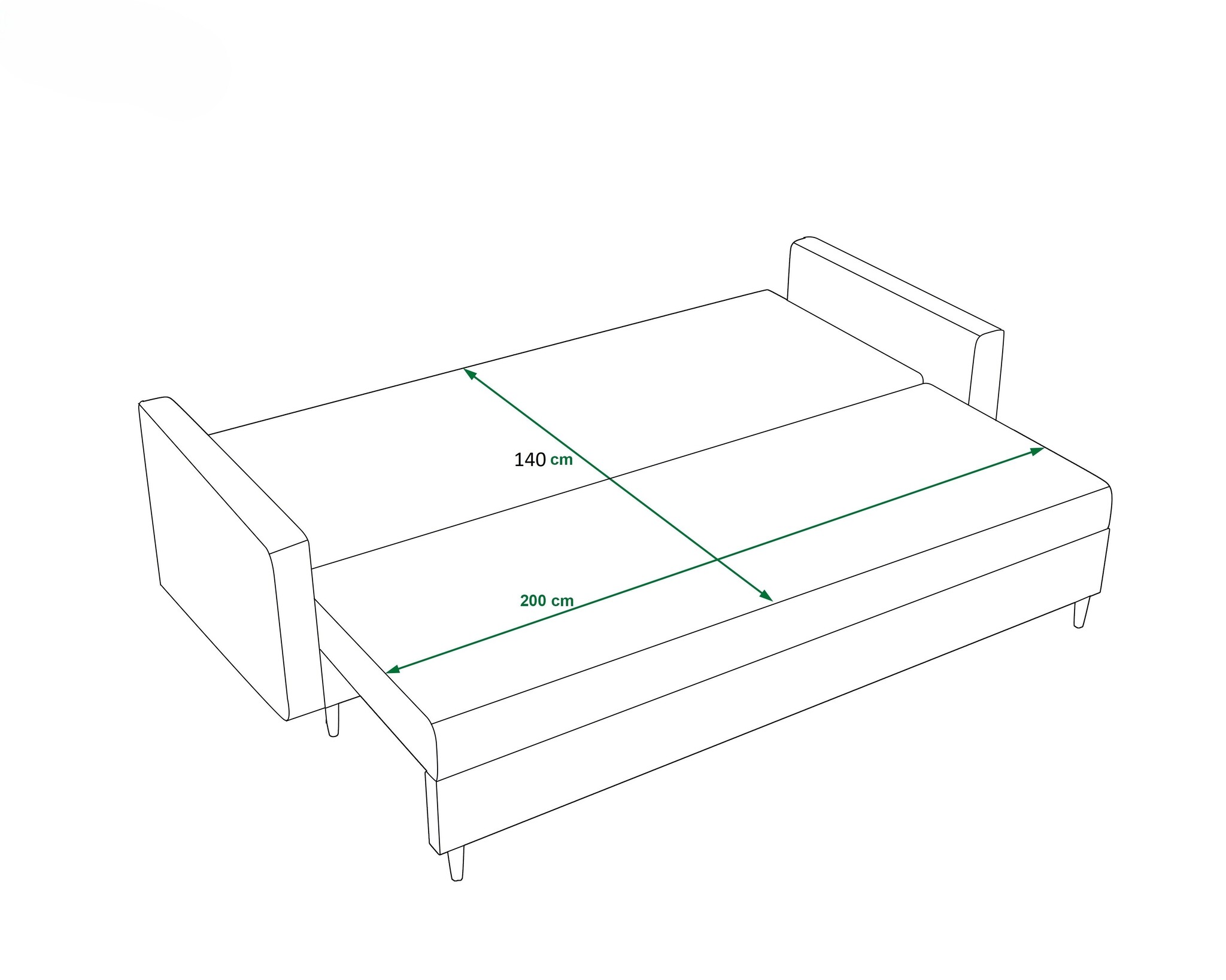 OP=OP Slaapbank met opbergruimte Aspen | Zitbank | Naturel Beige