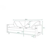 OP=OP Slaapbank met opbergruimte Aspen | Zitbank | Naturel Beige