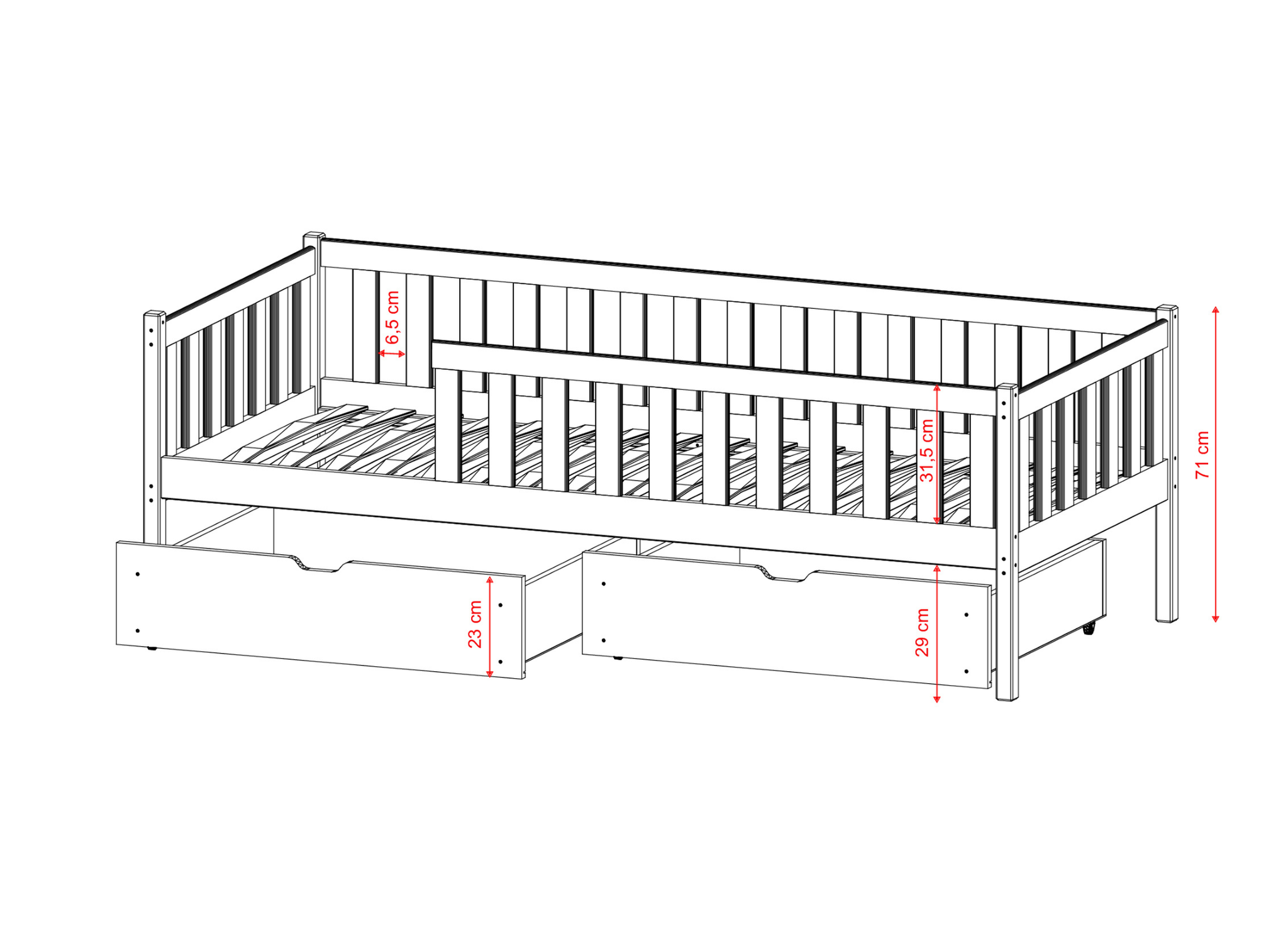 Kinderbed Anne - Direct Leverbaar!