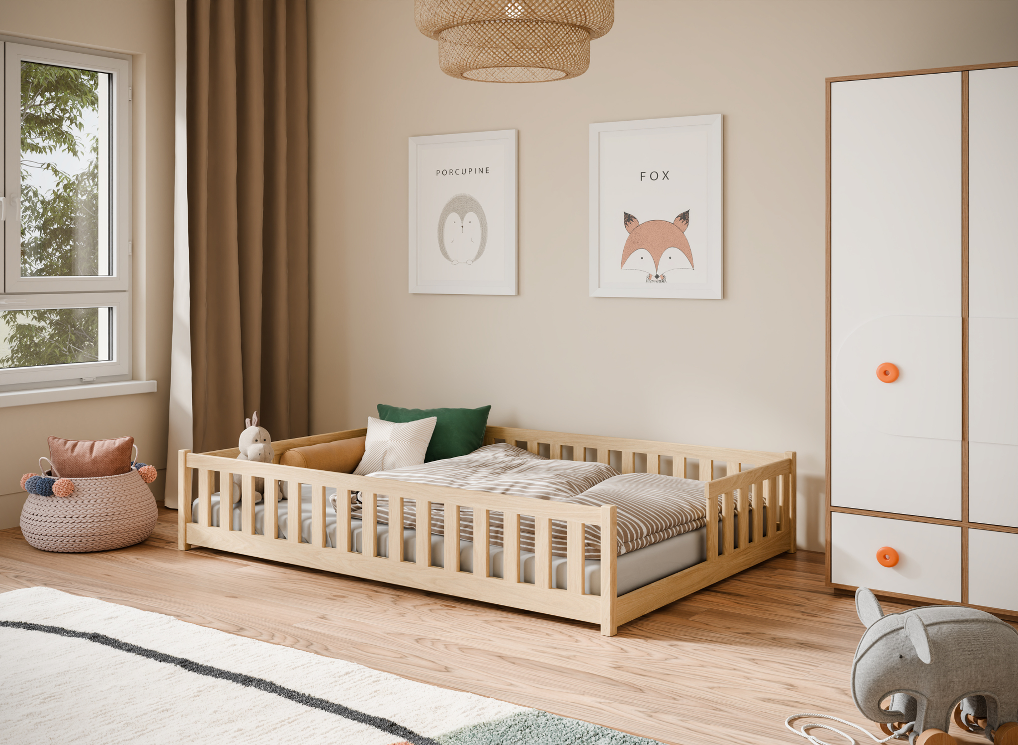 Vloerbed Lex - Naturel - Direct Leverbaar!