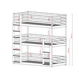 Stapelbed Teun - Wit - Direct Leverbaar!