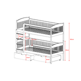 Stapelbed Lucas - Wit - Direct Leverbaar!