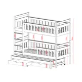 Stapelbed Kobe - Wit - Direct Leverbaar!