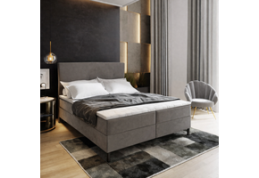 OP=OP Opberg Boxspring Basic | 140 x 200 Velvet Taupe