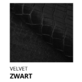 OP=OP Opberg Boxspring Croco | 180 x 200 Velvet Zwart | Incl. Voetbord