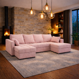 U-Bank Kos - Universeel - Slaapbank met opbergruimte - Zitcomfort Stevig