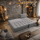 Hoekbank Rio - Slaapbank met opbergruimte - Zitcomfort Stevig