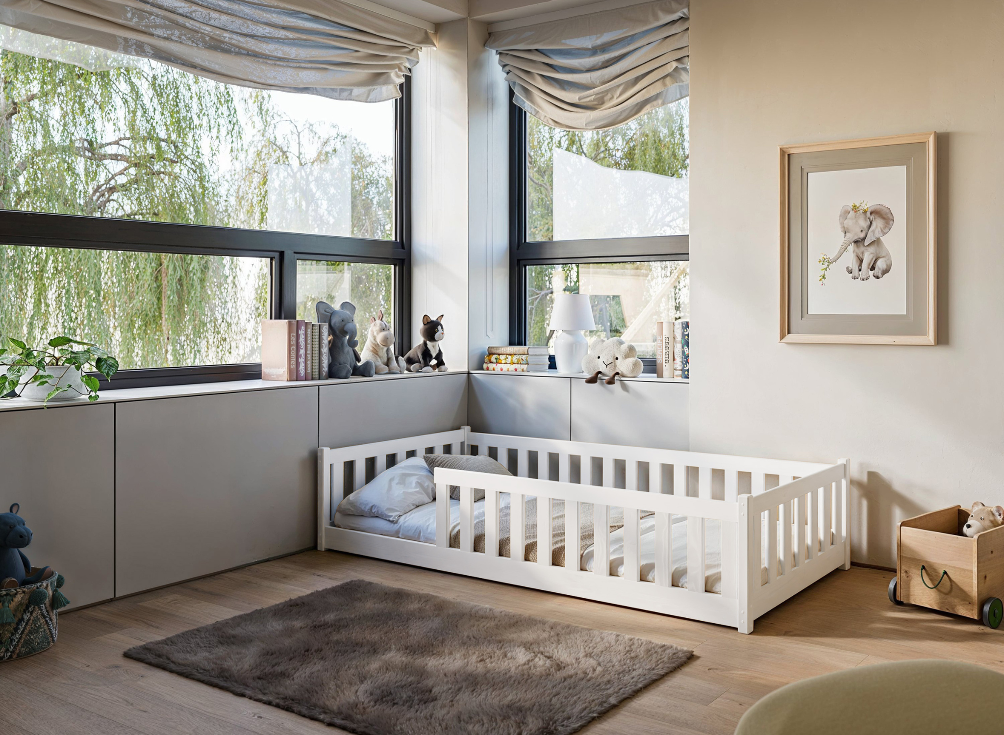 Vloerbed Owen - Kinderbed - Leverbaar in 10 kleuren!