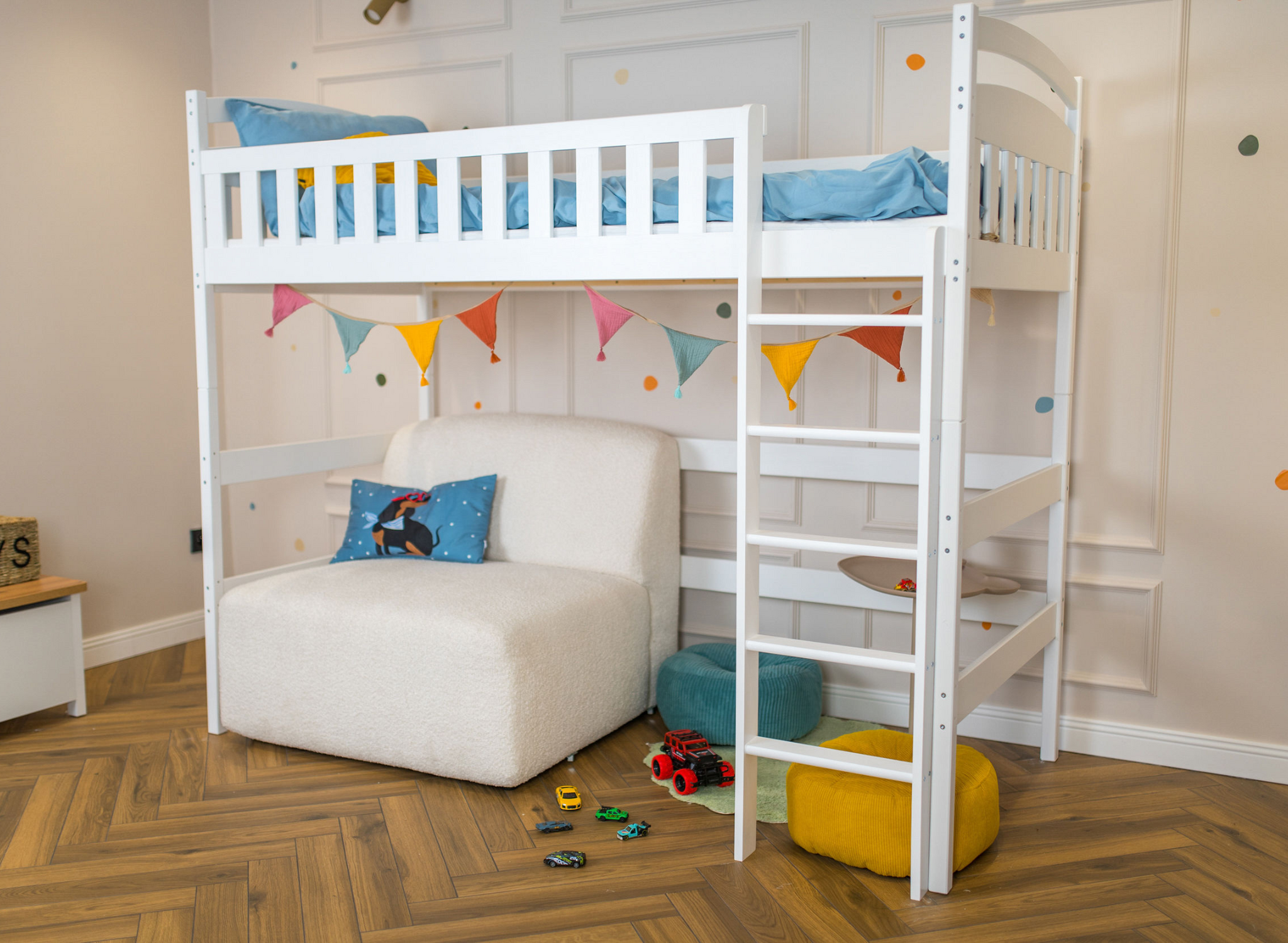 Hoogslaper Mila - Kinderbed - Leverbaar in 10 kleuren!