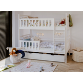 Stapelbed met Lade Mira - 2-persoons - Kinderbed - Leverbaar in 10 kleuren!