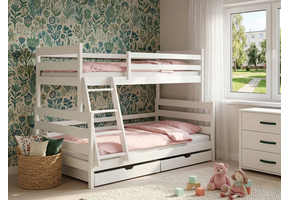 Stapelbed met Lade Faas - 3-persoons