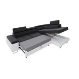 OP=OP Slaapbank met opbergruimte Sem | Hoekbank Links | 2 Kleurig Grijs