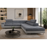 OP=OP Slaapbank met opbergruimte Sem | Hoekbank Links | 2 Kleurig Grijs