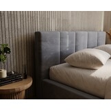 OP=OP Opberg Bed Monza | 140 x 200 Grijs | inclusief lattenbodem