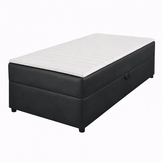 OP=OP 40 cm Opberg Box Rechts | 70 x 200 Skaileer Antraciet | Incl. Matras