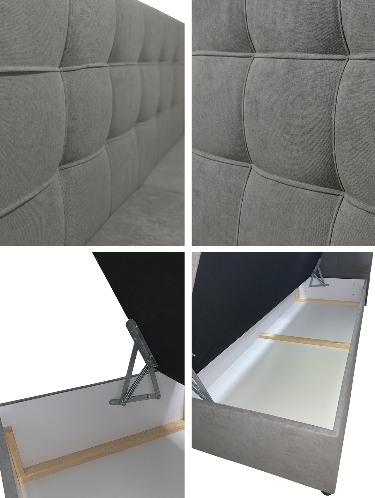 ACTIEDEAL Opbergboxspring 160 x 200 - Stof Beige | Extra Hoog 40 cm opslagruimte + Pocketvering matrassen 500m2 tot 140 kg