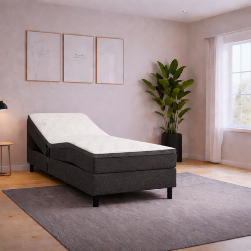 2dekans Elektrische Box Basic 80 x 200 Antraciet - Zonder Hoofdbord (Stofschade)