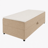 2dekans Opberg Box Rechts 80 x 200 Taupe - incl. Matras (Niet in originele verpakking - Kans op schade)