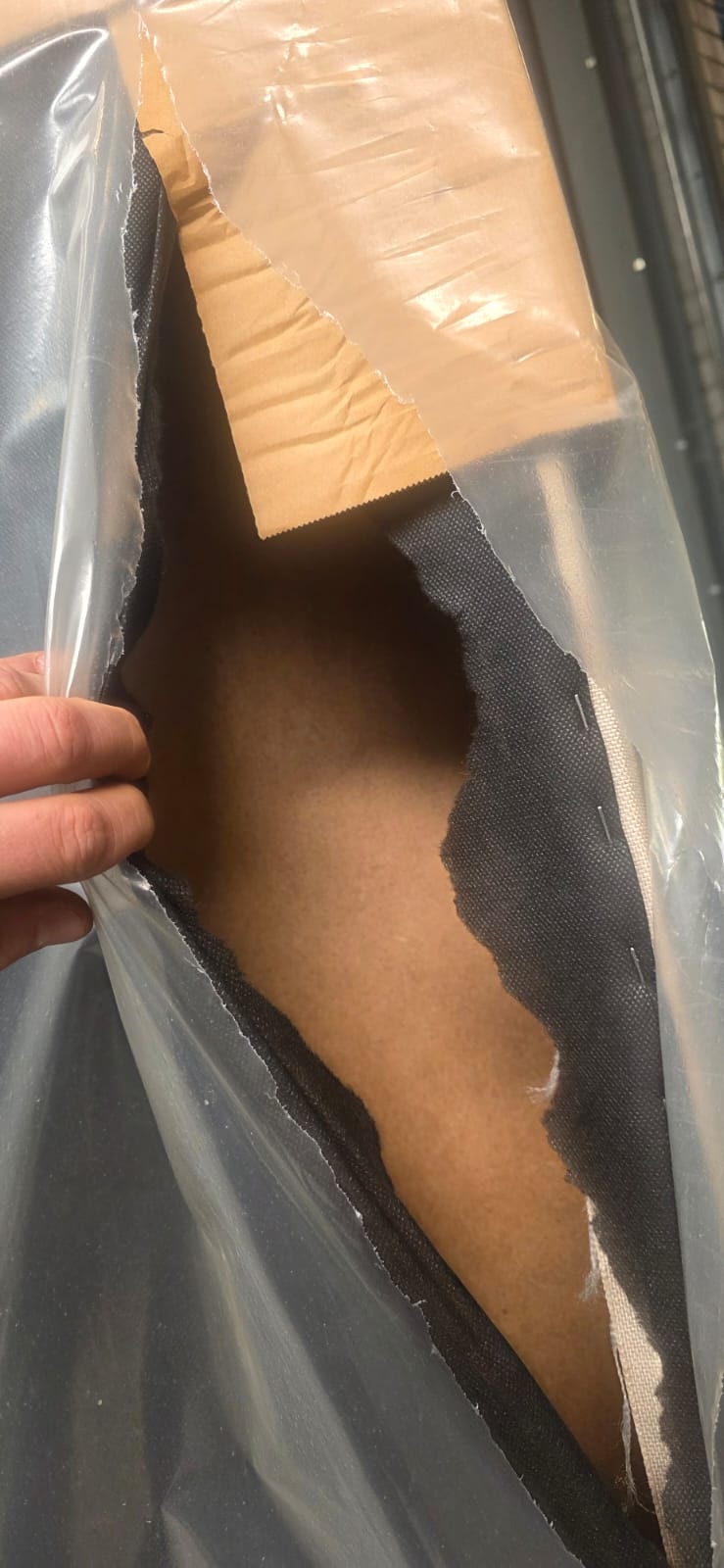 2dekans Vaste Boxspring Box Zonder Matras 90 x 200 Beige - (Stofschade Achterkant)