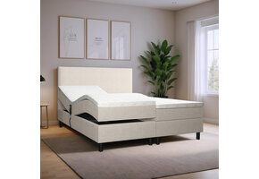 OP=OP Elektrische Boxspring Basic | 200 x 220 Naturel Beige