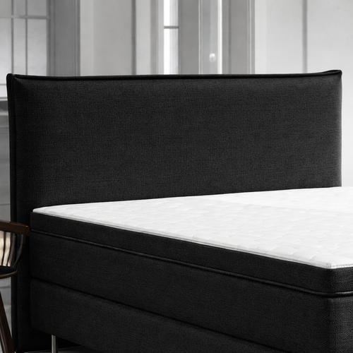OP=OP Vaste Boxspring Houston | 180 x 200 Zwart | Incl. Pocketvering Stevig