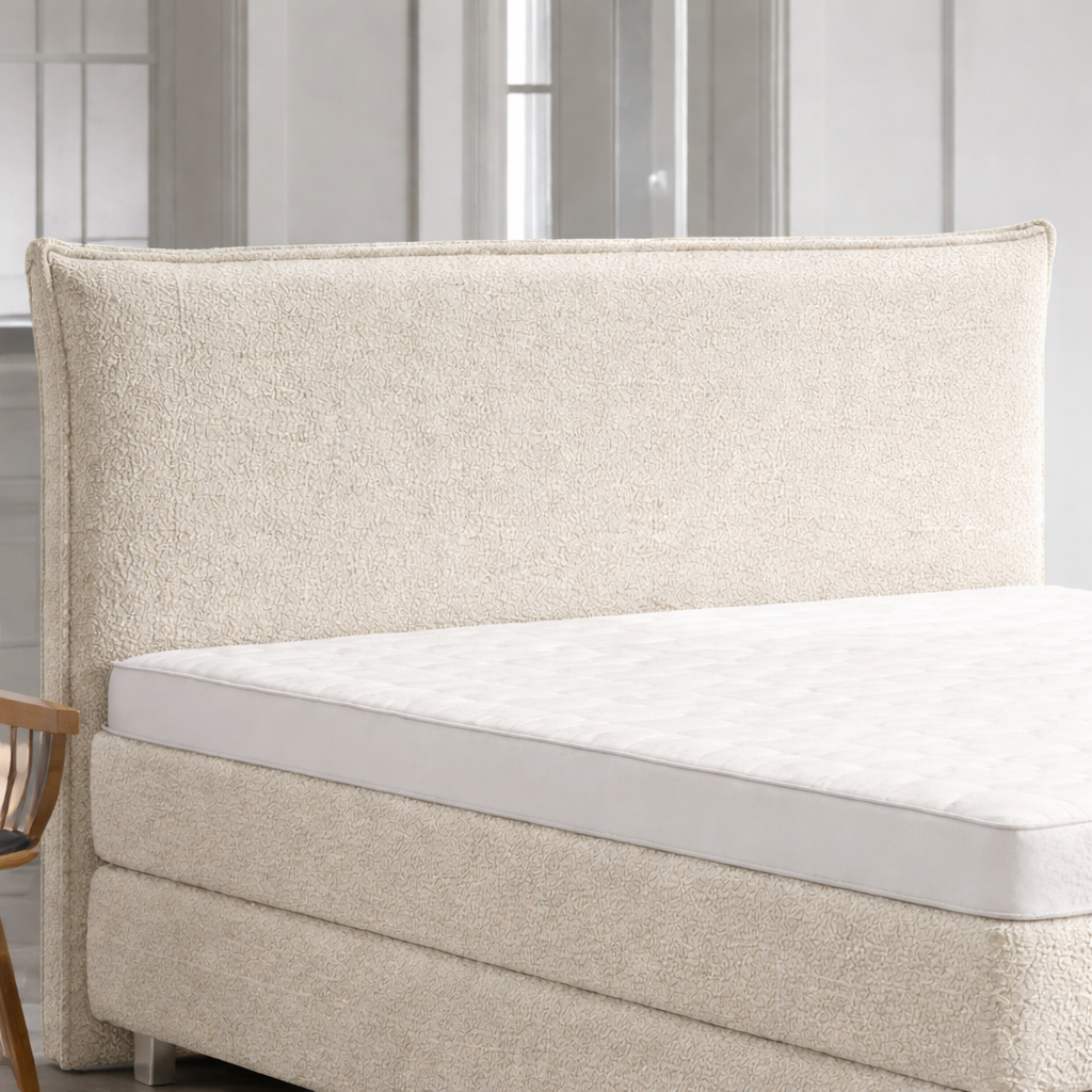 OP=OP Elektrische Boxspring Houston | 180 x 200 Teddy Creme