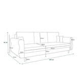 Slaapbank met opbergruimte Anne | Grijs | Zitbank